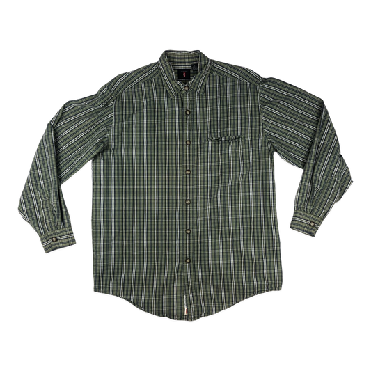 Vintage Levi's Green Plaid Shirt L