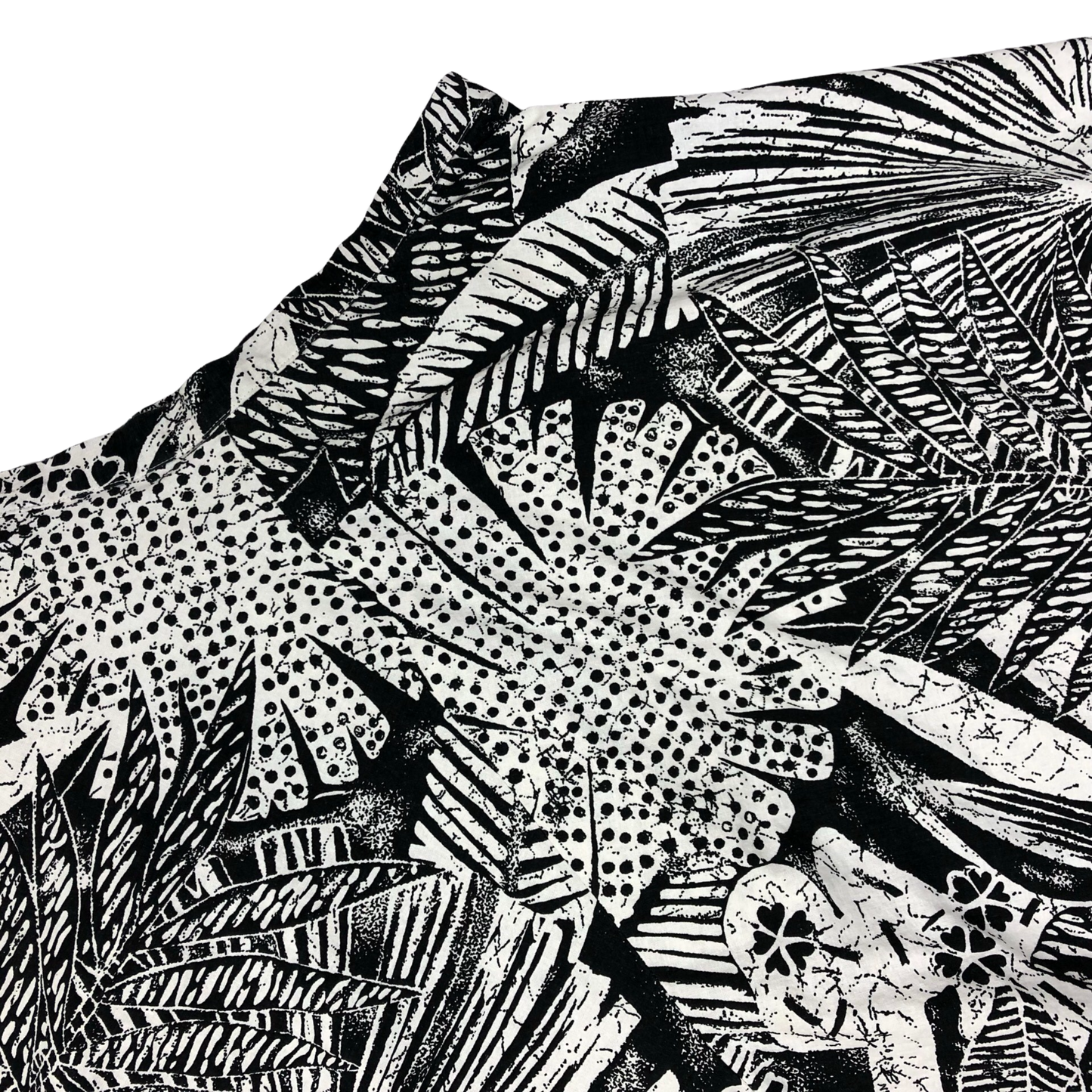 Vintage Black and White Botanical Print A-line Skirt 10