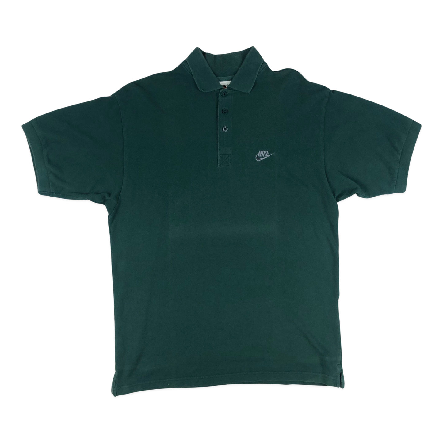 Vintage 90s Nike Green Polo Shirt L