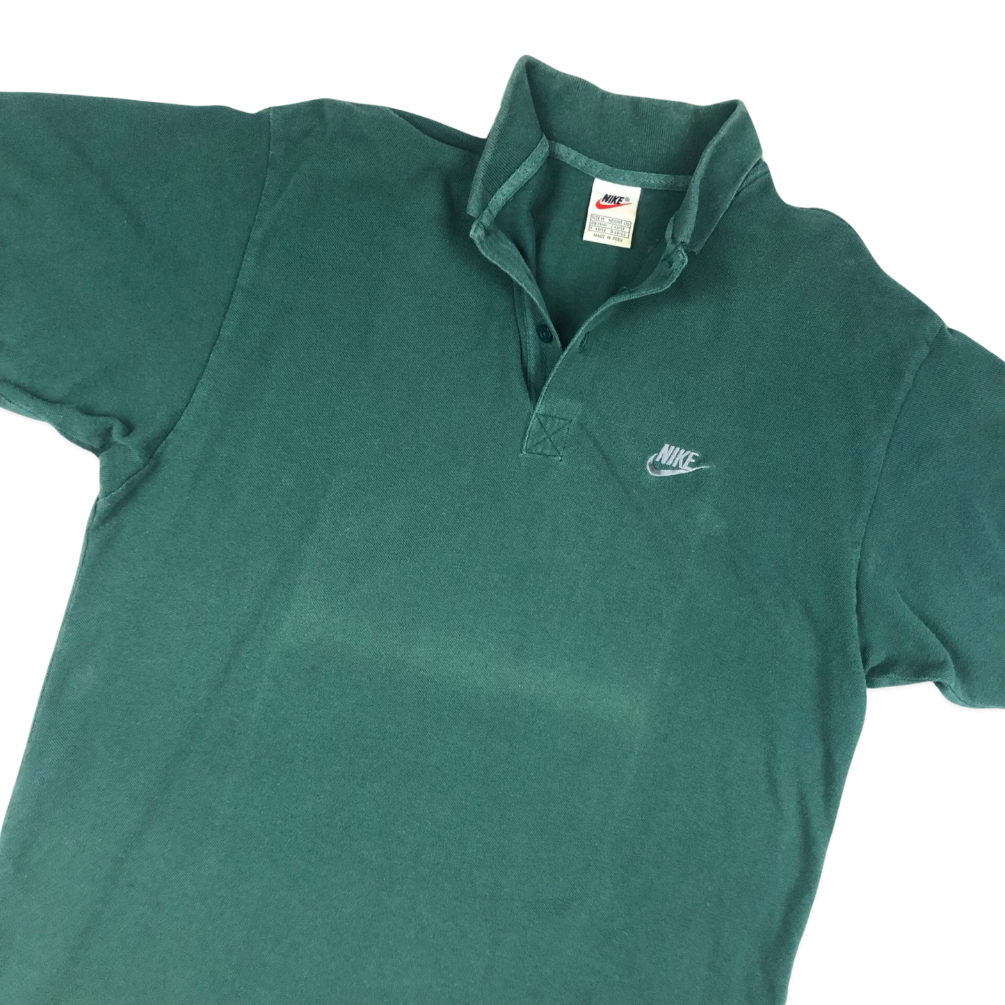 Vintage 90s Nike Green Polo Shirt L