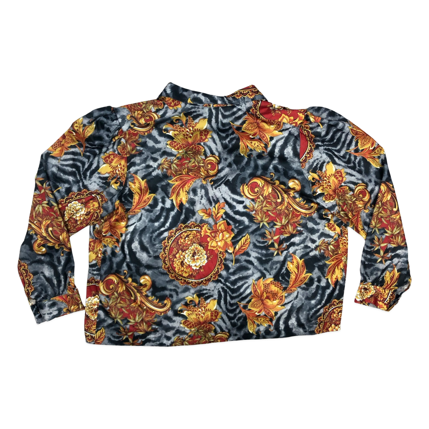 Vintage 80s Floral Print Blouse 22