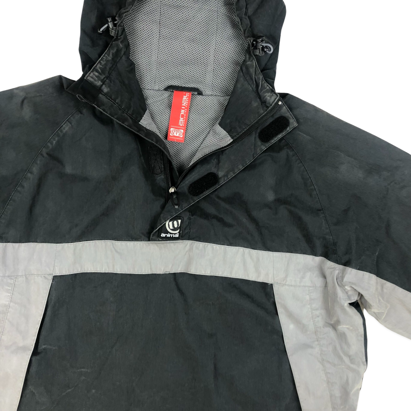 Vintage Animal Black and Grey Anorak XXL