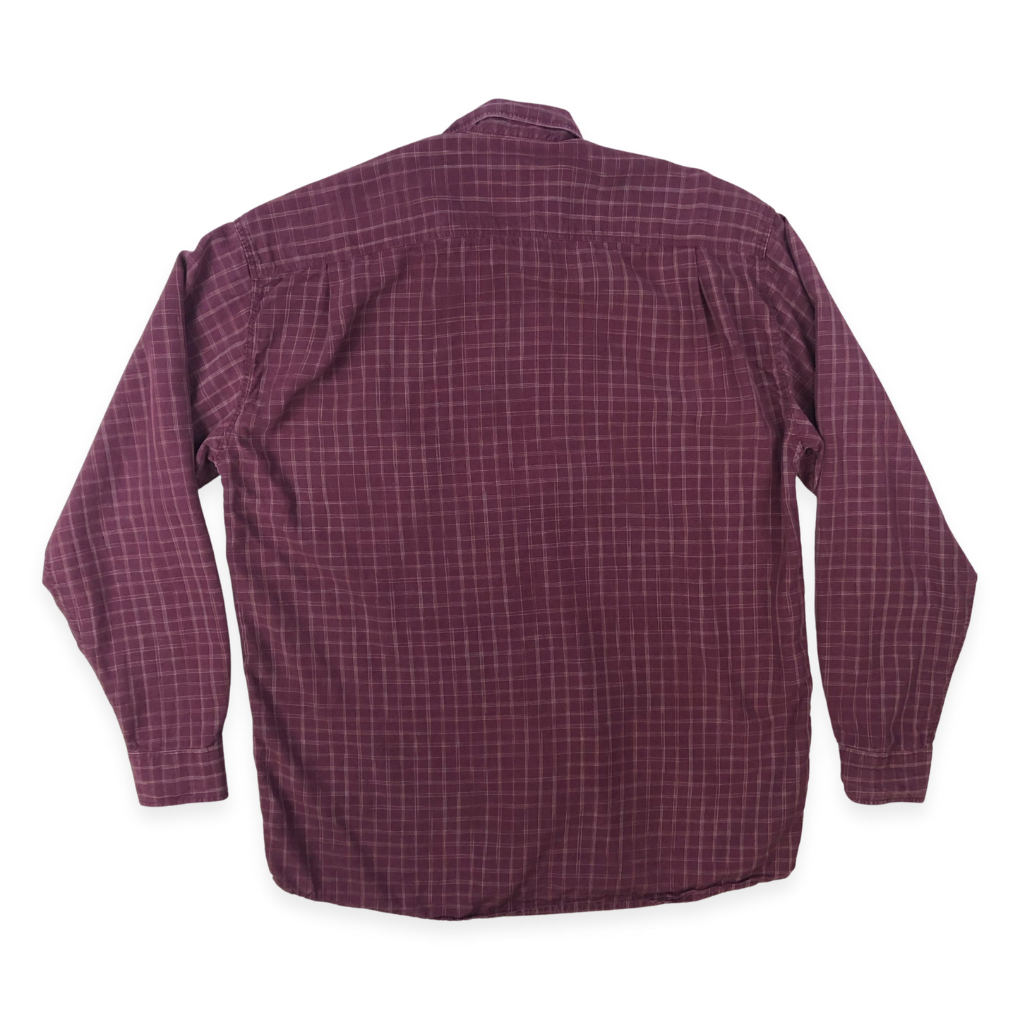 Vintage 90s Adidas Burgundy Checked Shirt XL