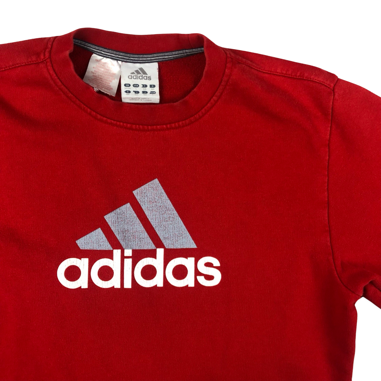 Vintage 00s Adidas Red Sweatshirt M