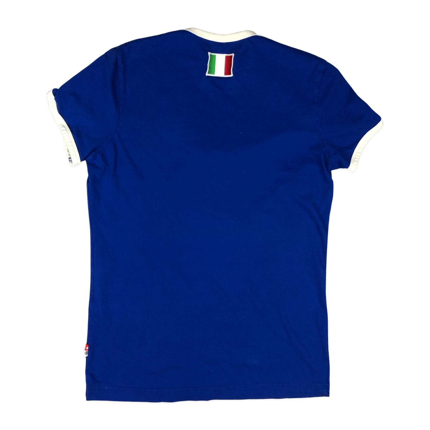 Vintage Blue Italia Ringer Baby Tee 10