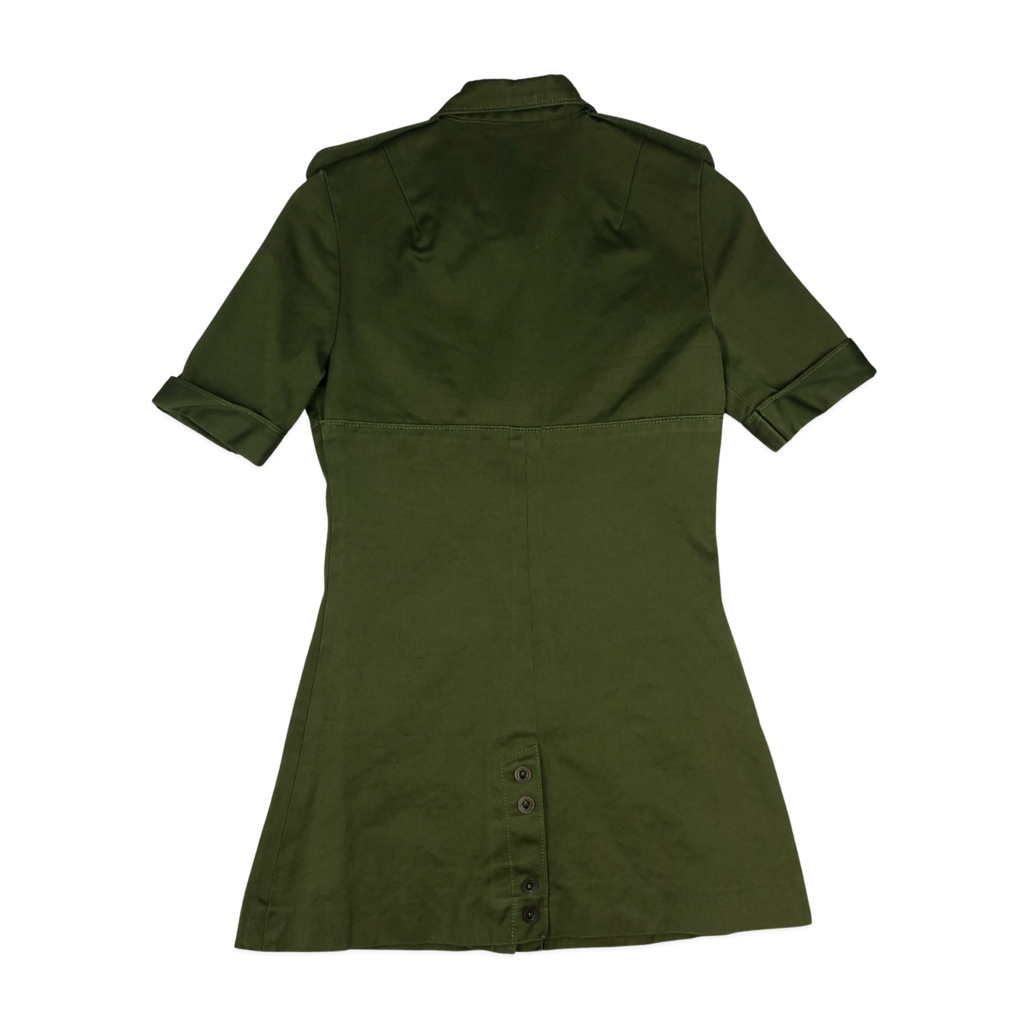 Vintage Green Safari Minidress 8