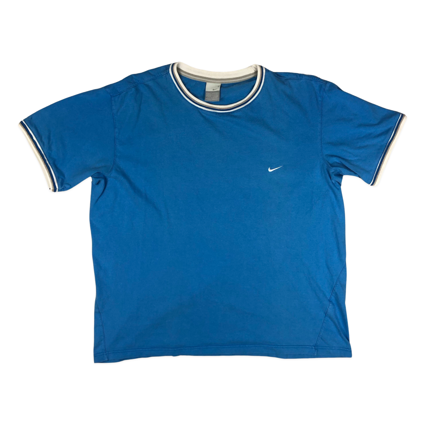 Vintage Y2K Nike Blue Ringer Tee XL