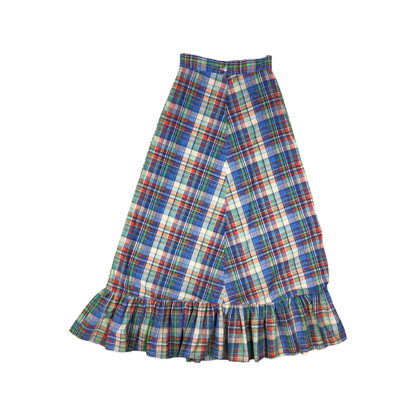 Vintage 70s Plaid A-line Skirt 8