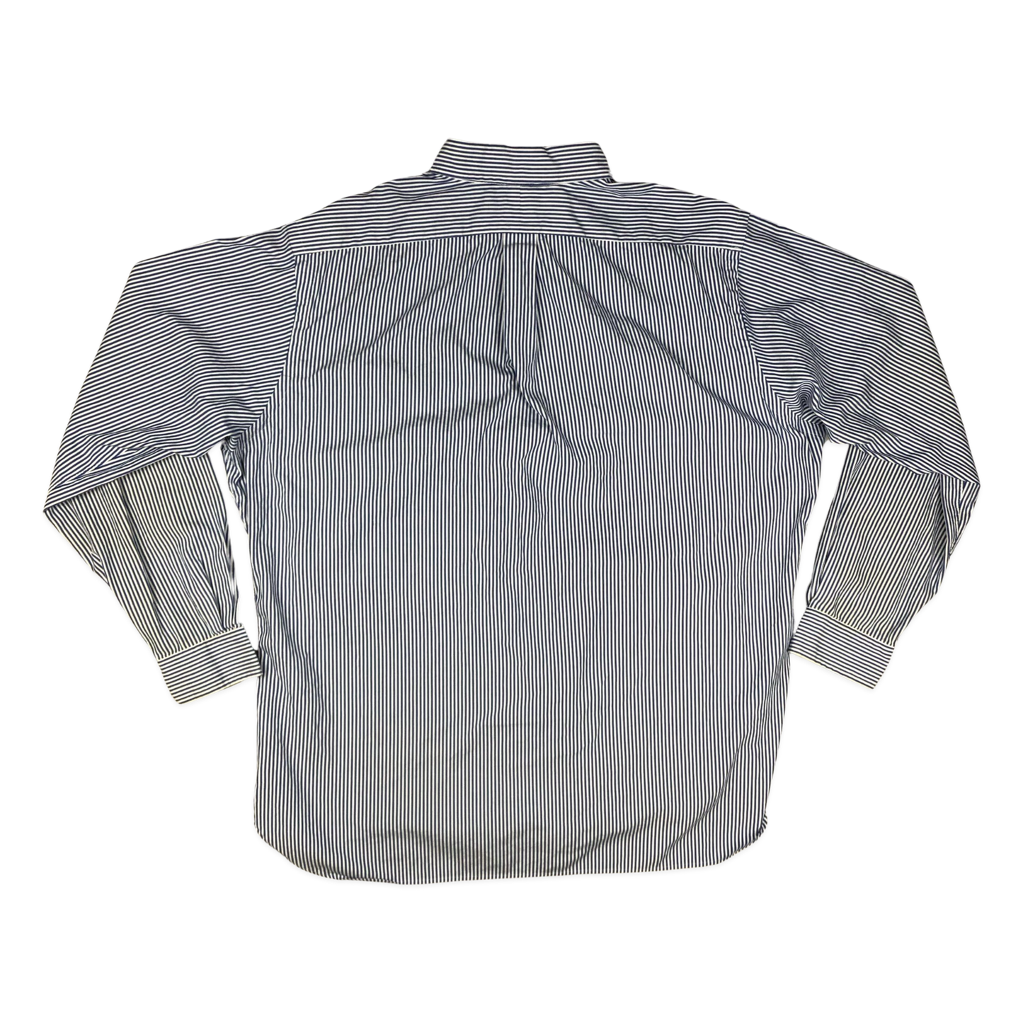 Vintage Ralph Lauren Blue and White Striped Shirt 3XL