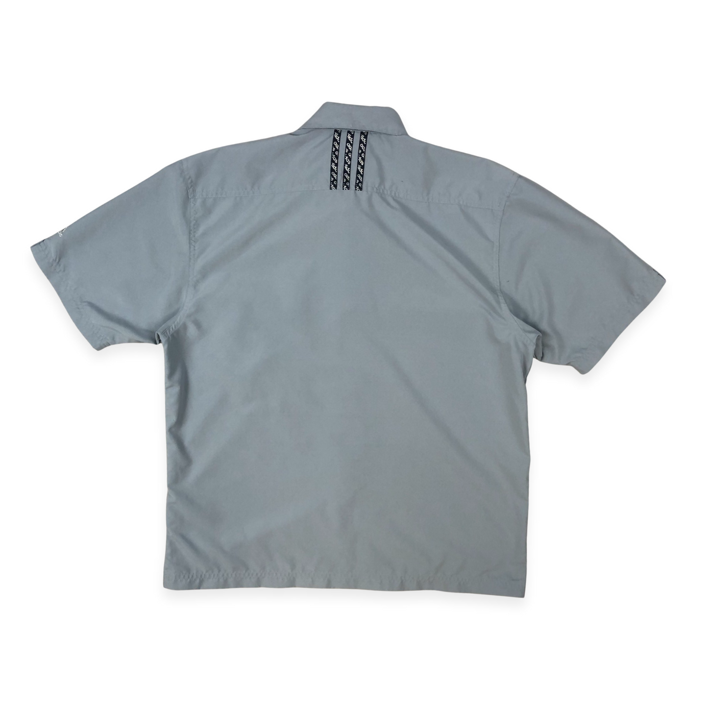 Vintage 00s Adidas Grey Button-up Shirt L