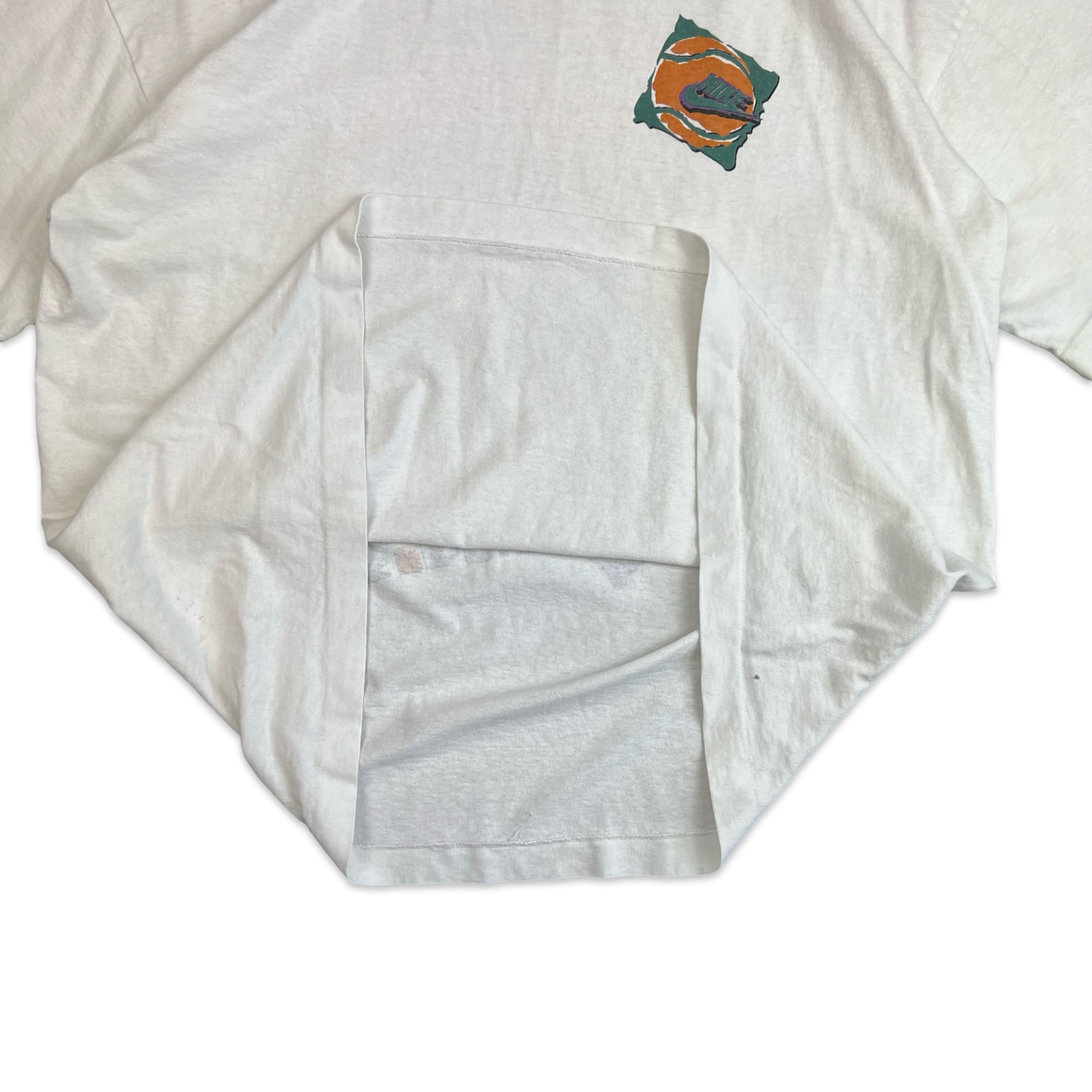 Vintage 90s Nike White Tennis Graphic Print Tee XL