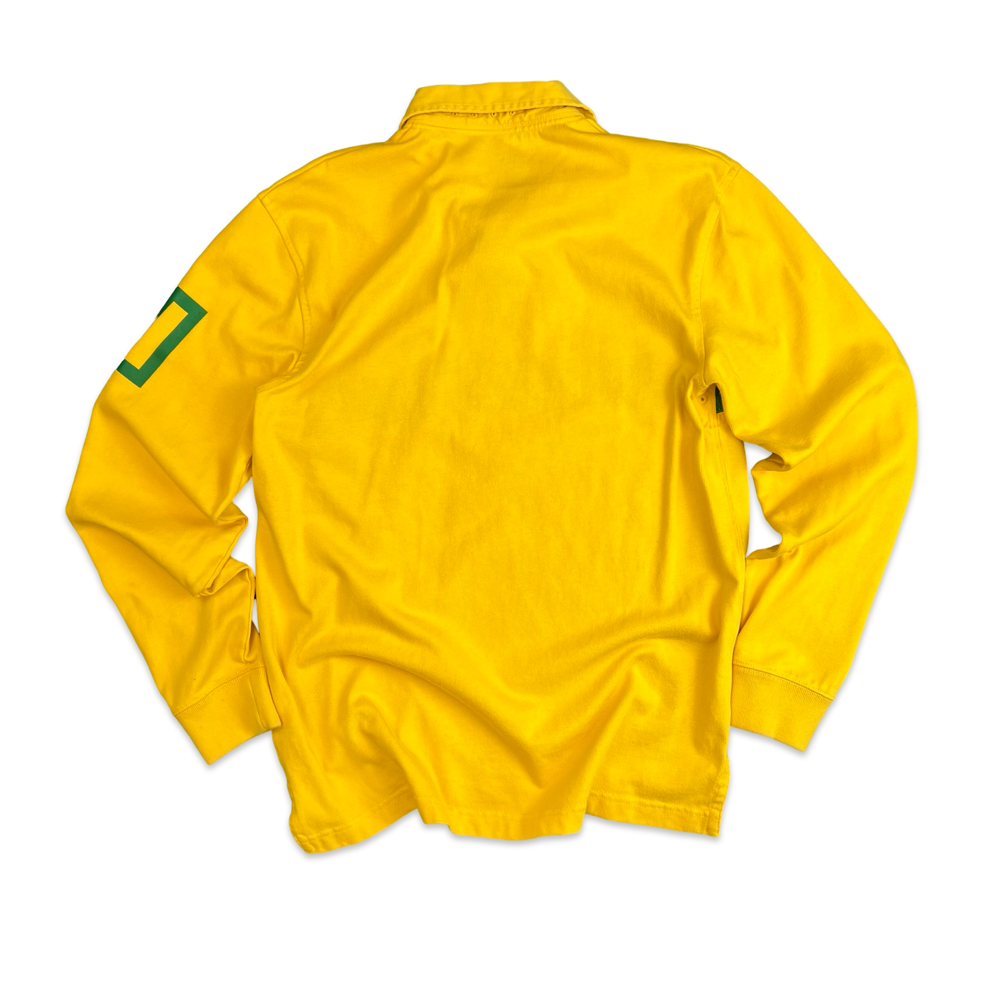 00's Nike Brazil Long Sleeve Polo Shirt M