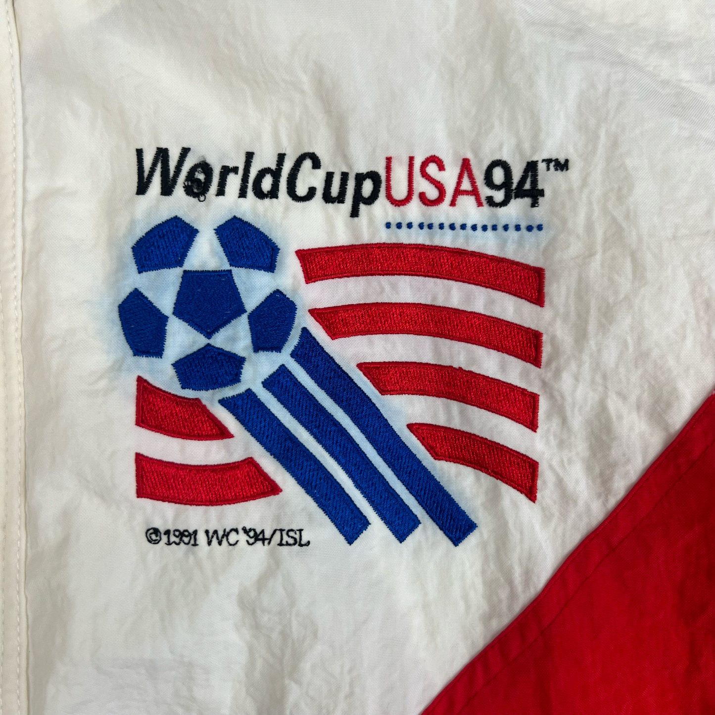 Vintage RARE 90s Apex One USA World Cup 1994 Shell Jacket XL