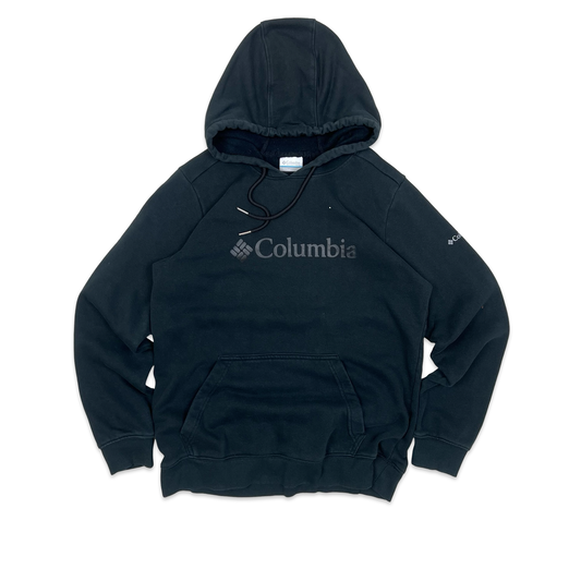 Columbia Black Spell Out Hoodie M
