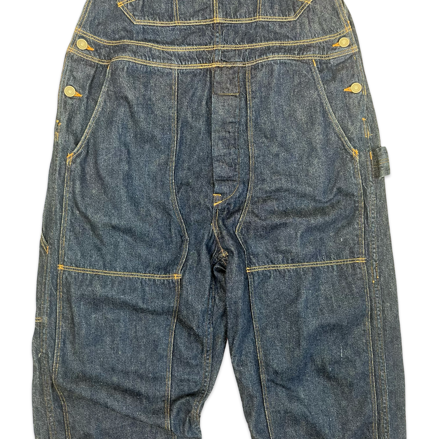 Denim Workwear Double Knee Dungarees 34W 35L