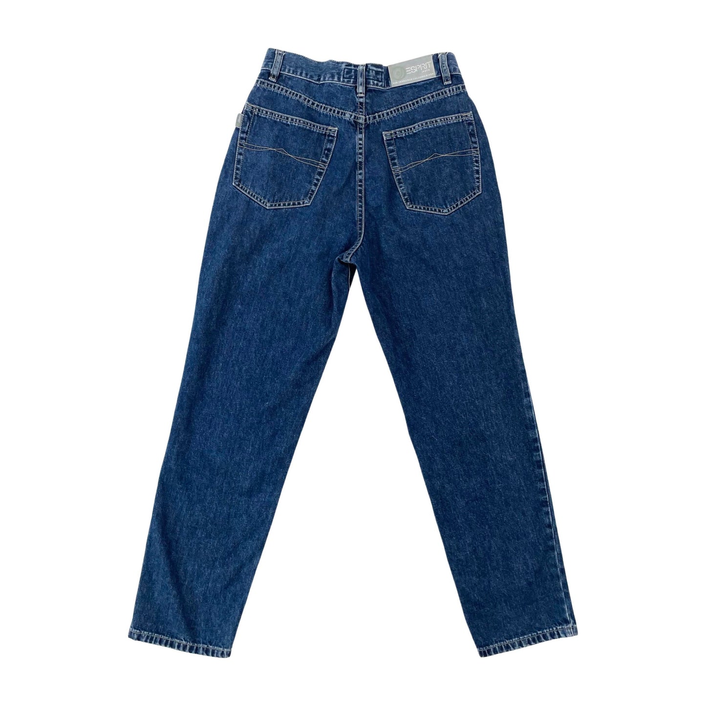 Vintage Esprit High Waisted Dark Blue Slim Jeans 10
