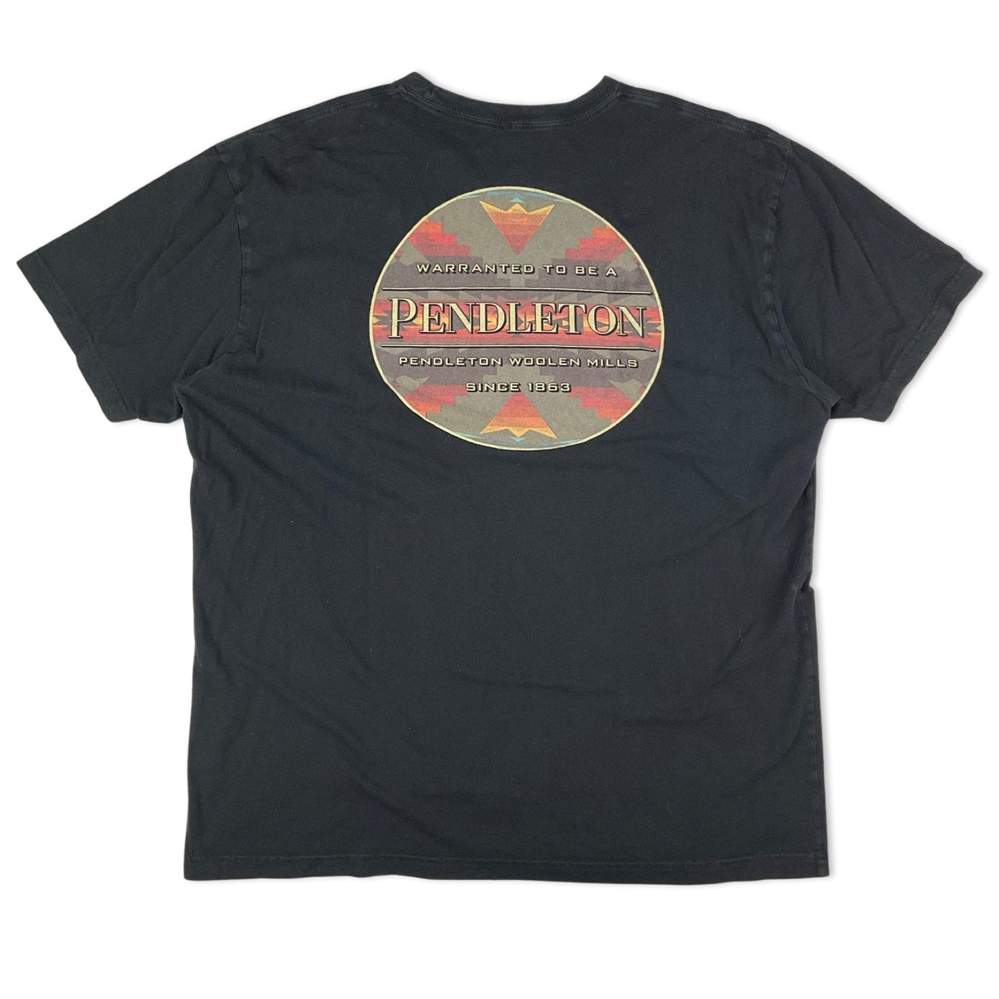 Pendleton Black Logo Print Tee L XL