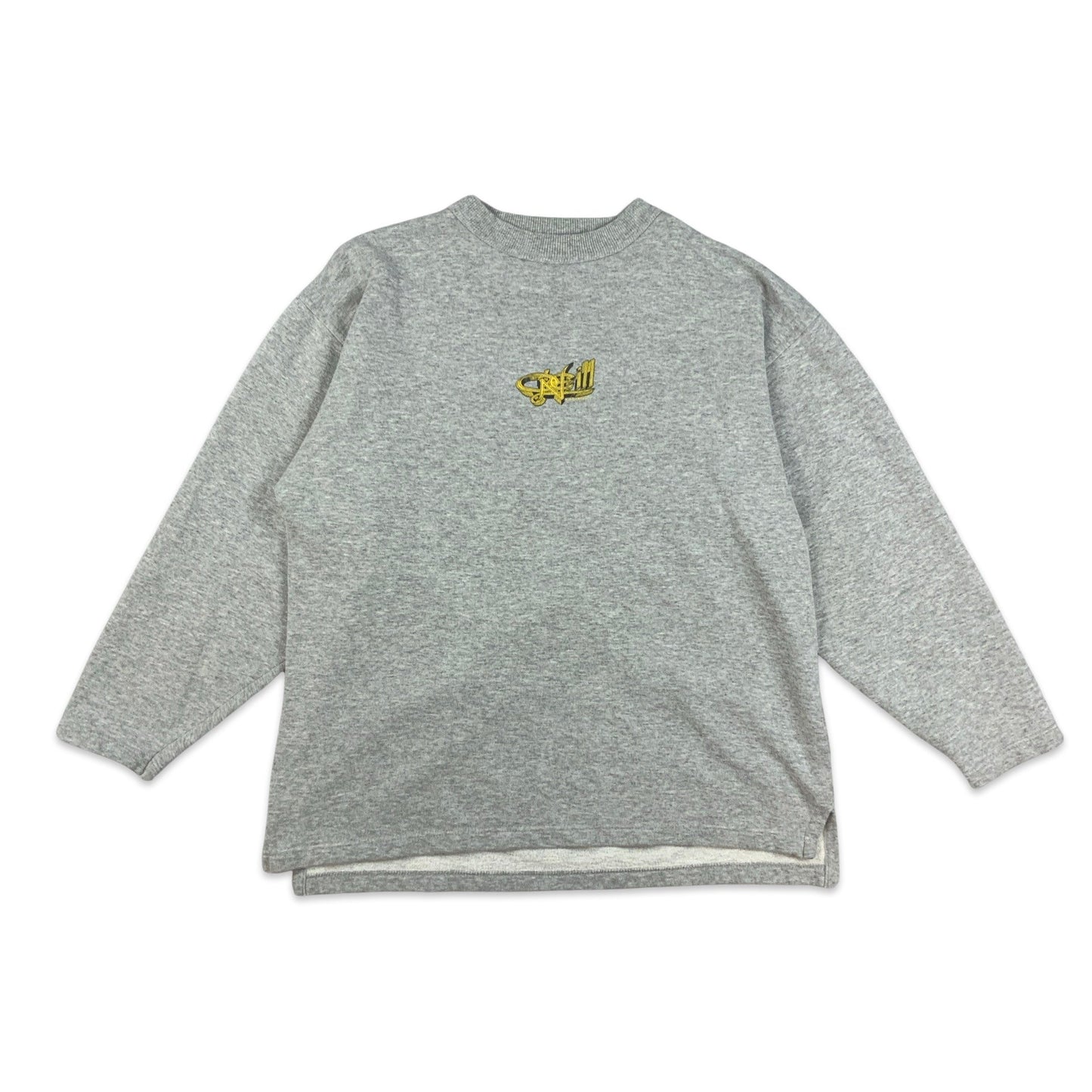 90s Y2K Vintage Grey O’Neill Sweatshirt Yellow Graphic L XL 2XL