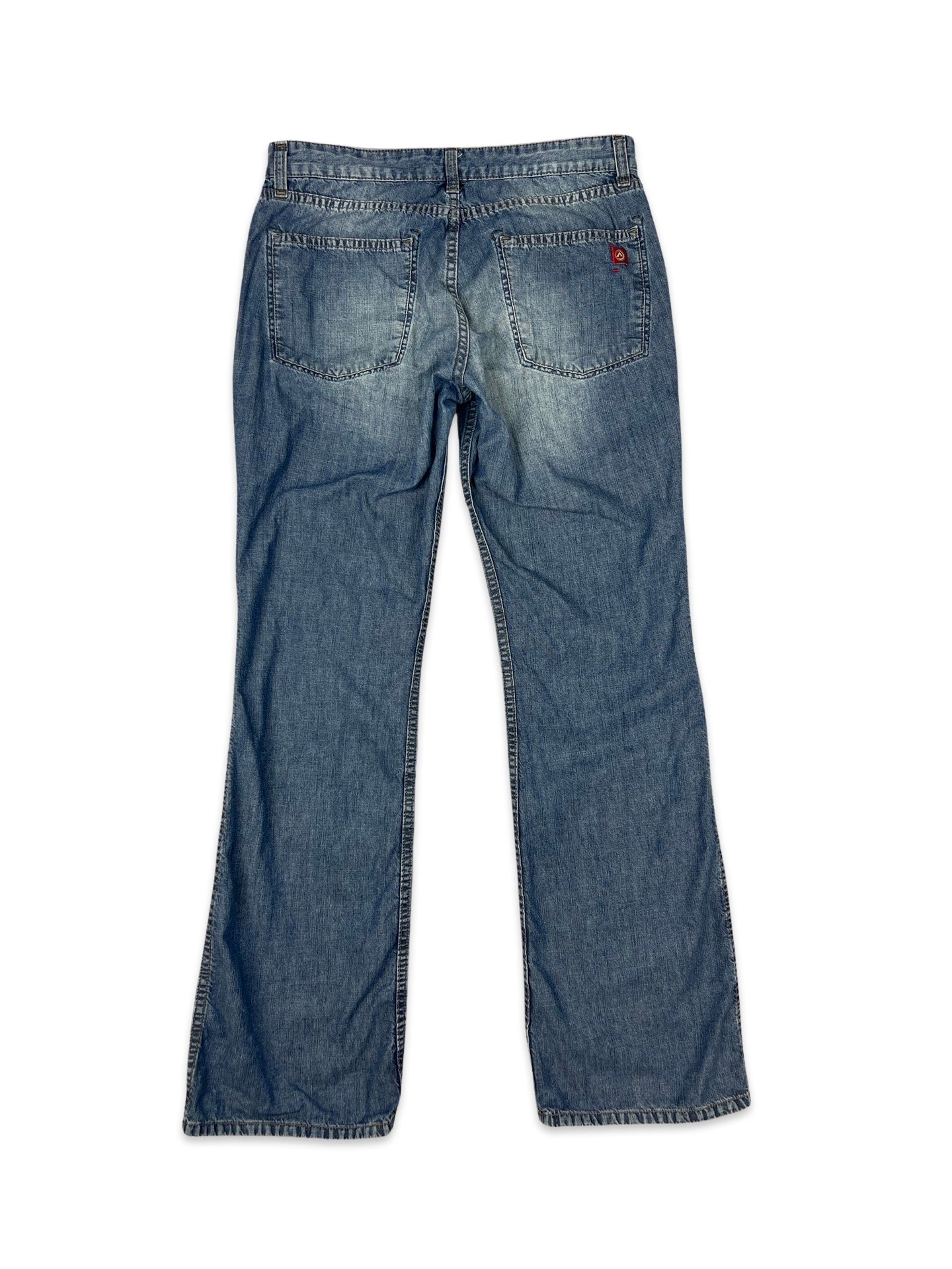 Vintage 00s Reversible Flared Jeans Blue W30 L32