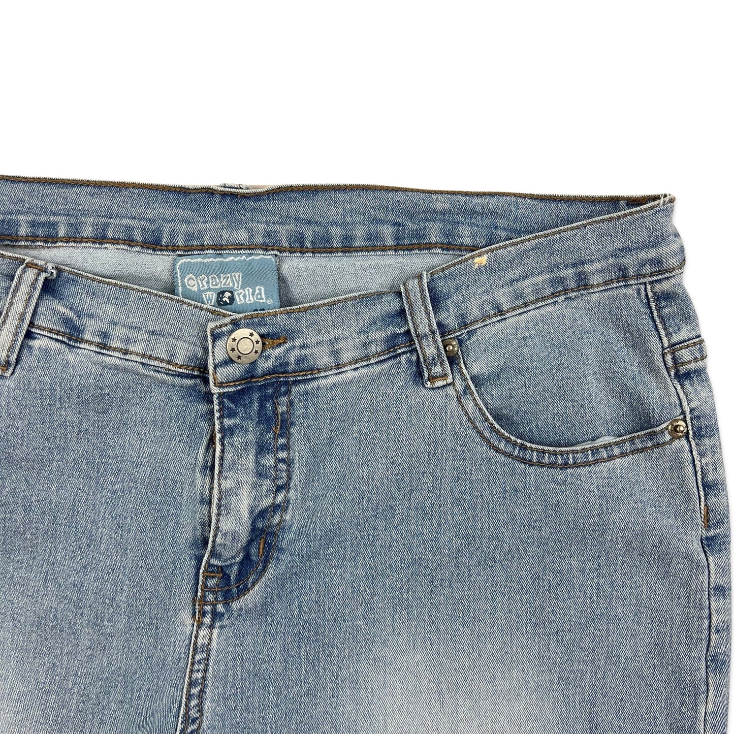 Y2K Vintage Blue Flared Jeans 16