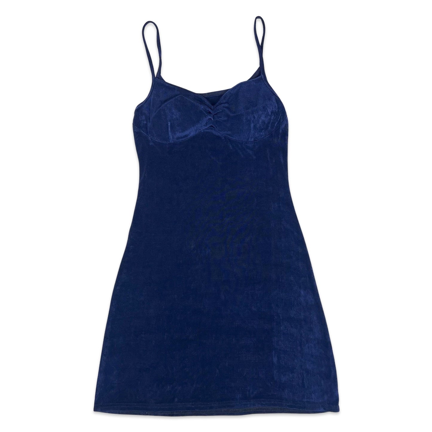 Vintage 90s Mini Dress Blue 8 10