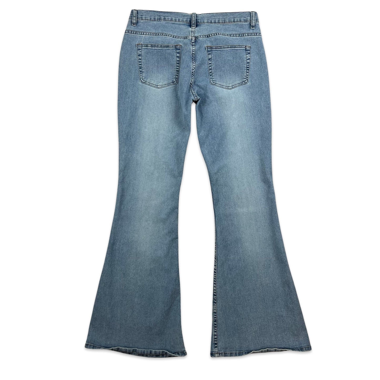 Y2K Vintage Blue Flared Jeans 16