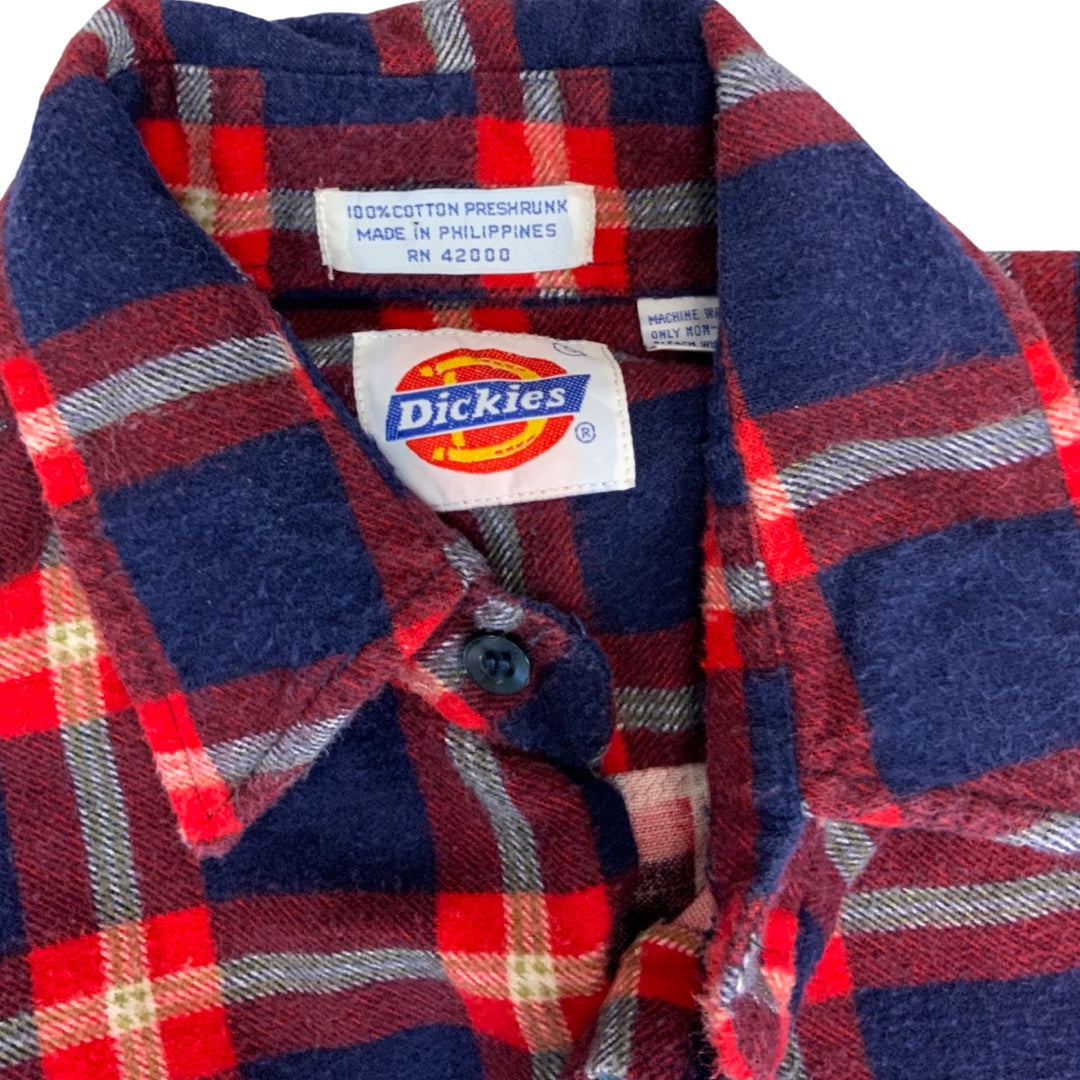 Vintage USA Imported Dickies Plaid Flannel Shirt M