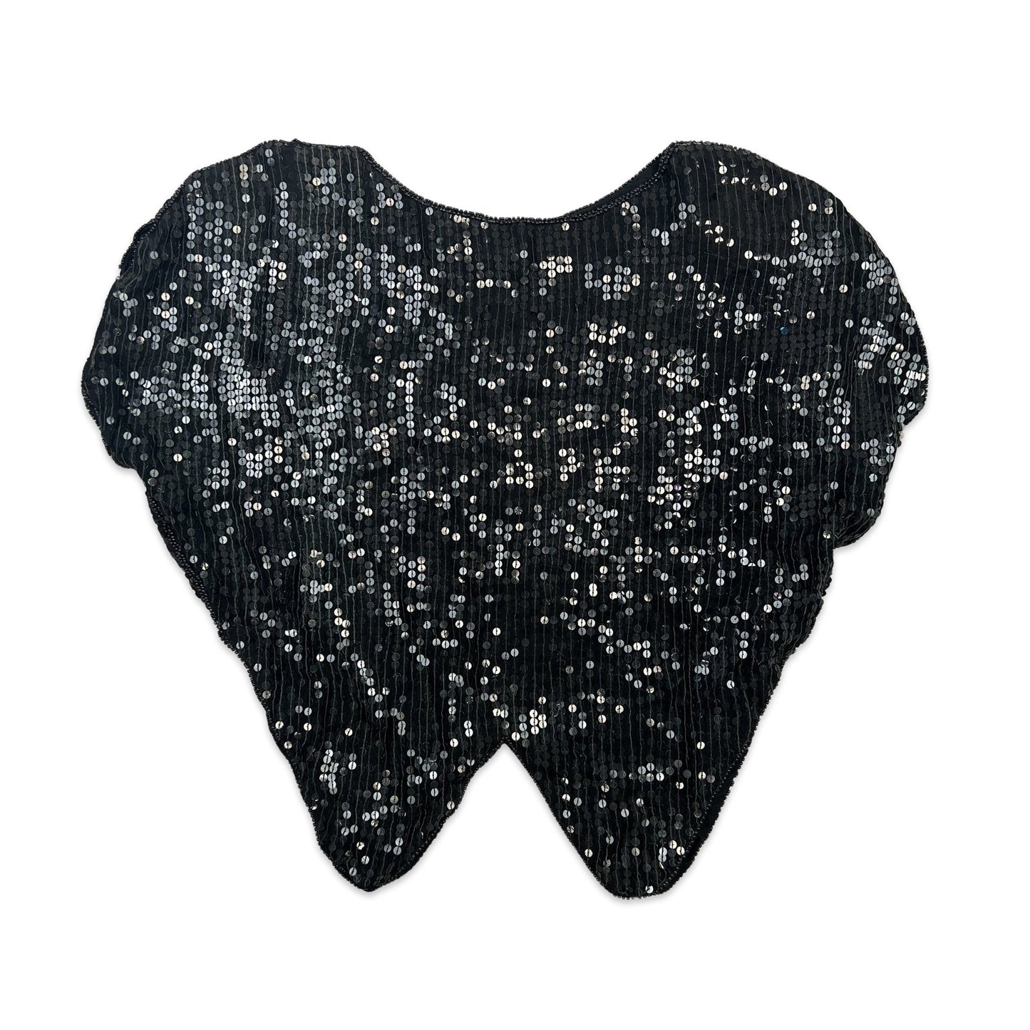 Vintage 80s Sequin Cape Pink Black 14 16 18