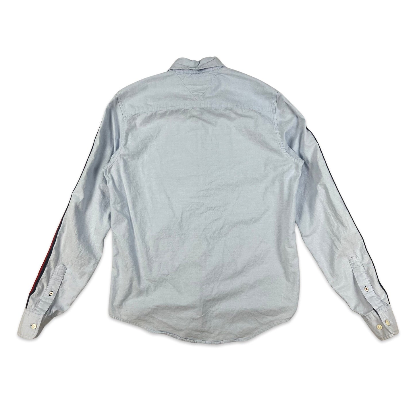 00s Vintage White Tommy Hilfiger Shirt Blue Red White XS S