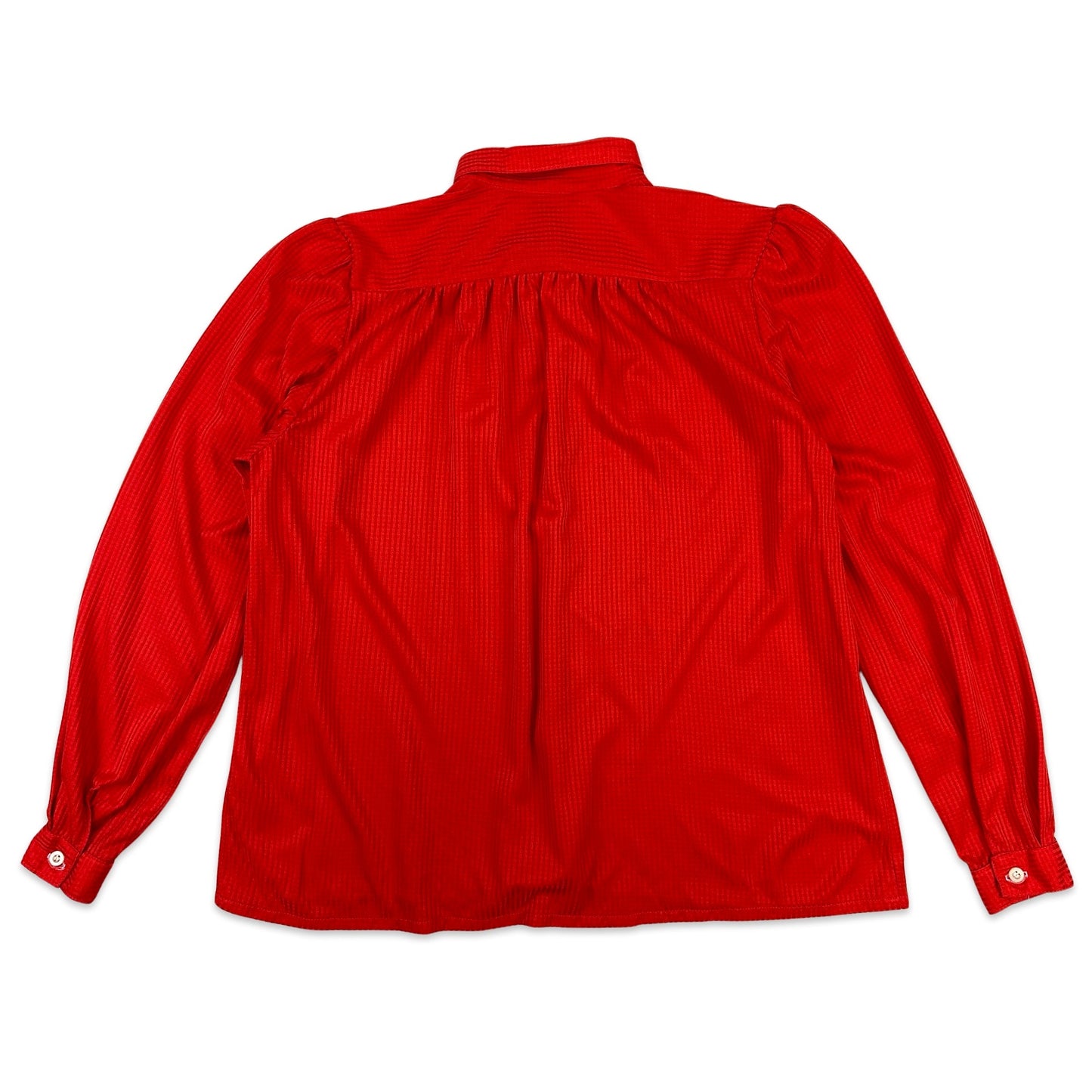 Vintage Long Sleeve Blouse Red 12 14