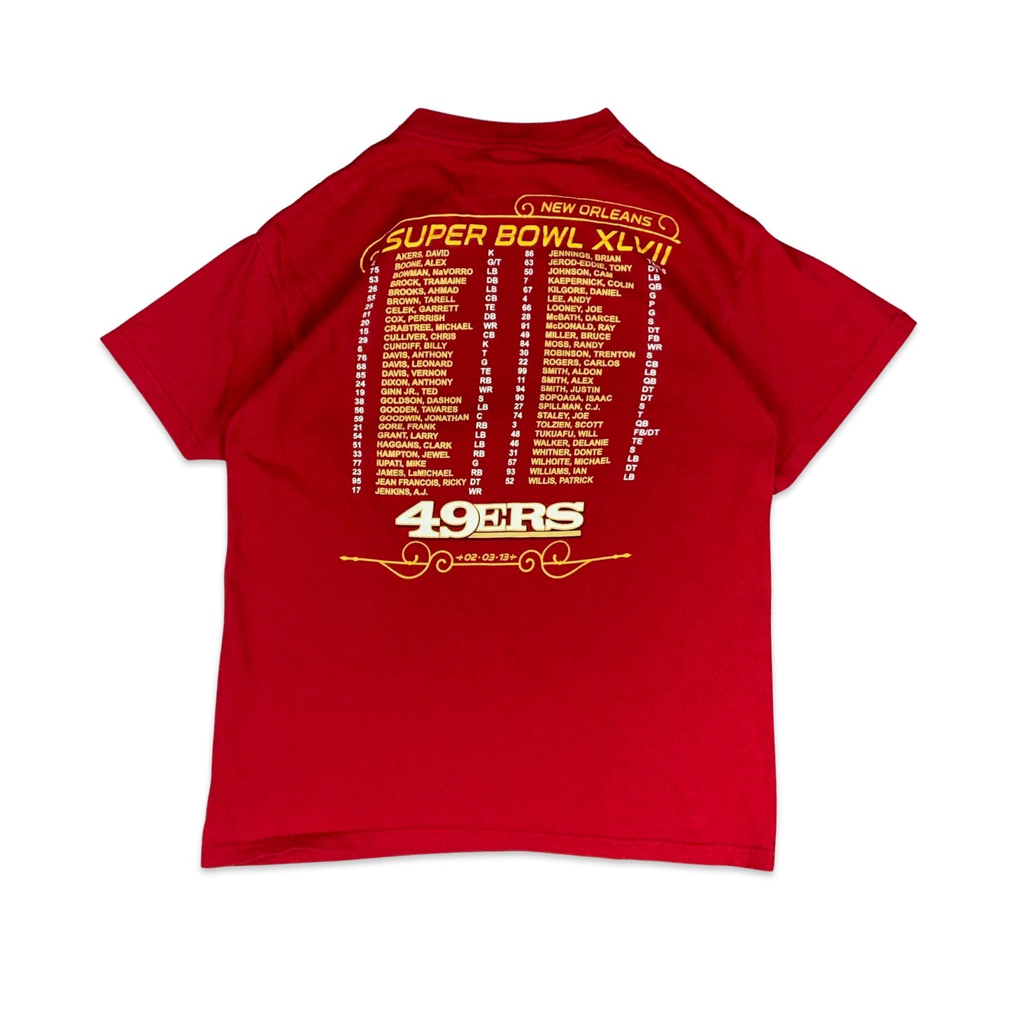 San Francisco 49ers Red Tee XS S