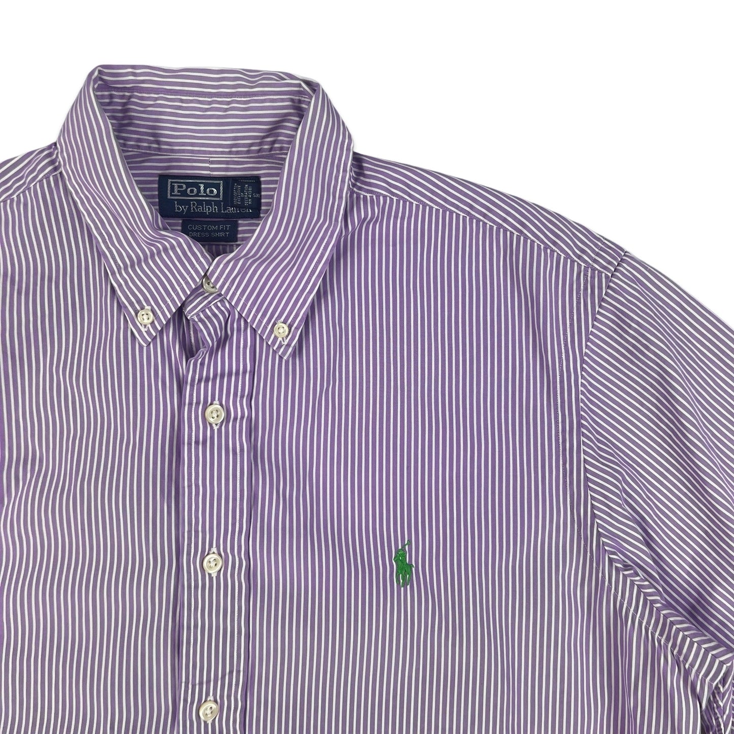 00s Vintage Ralph Lauren Stripe Shirt Purple White L XL