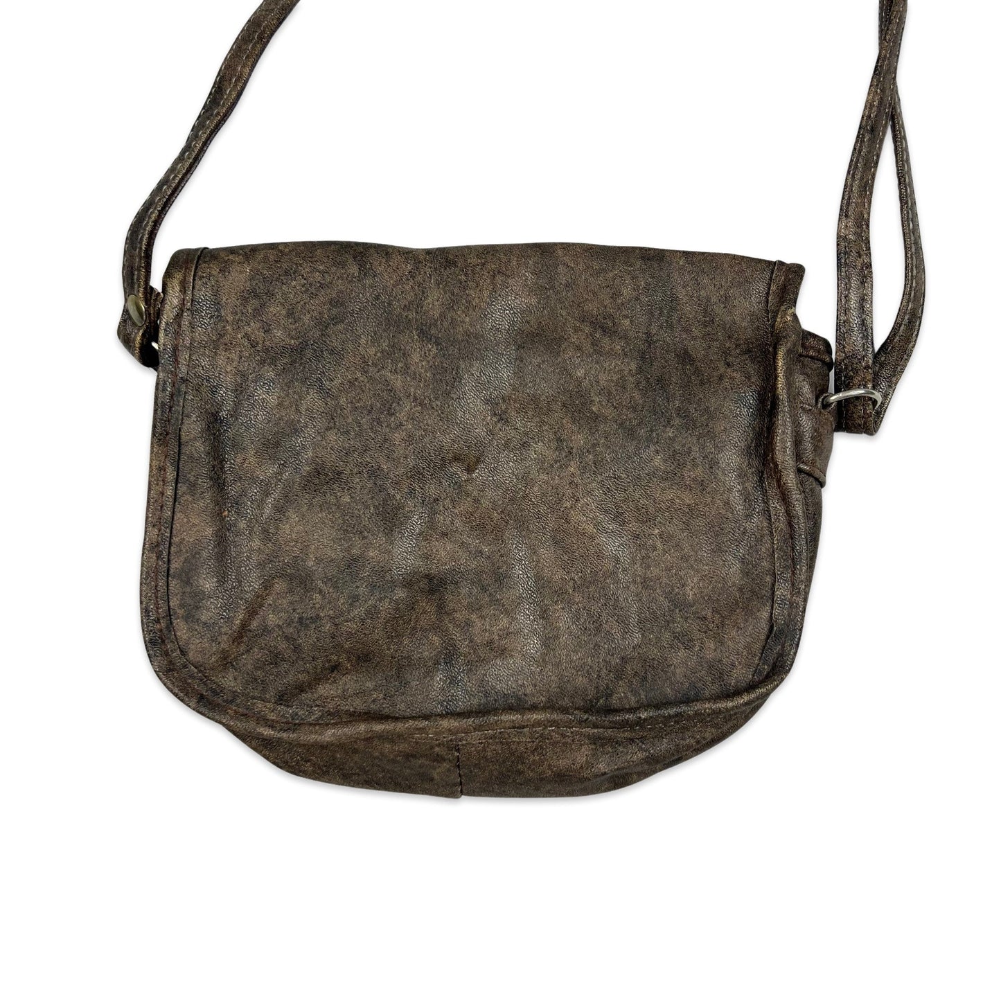 Vintage Brown Saddle Handbag