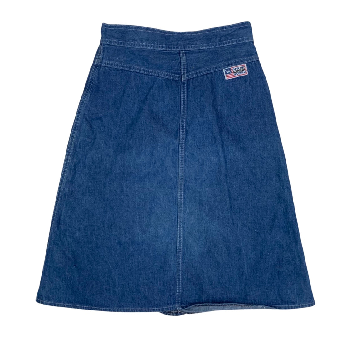 Vintage 90s Blue Denim Skirt 8
