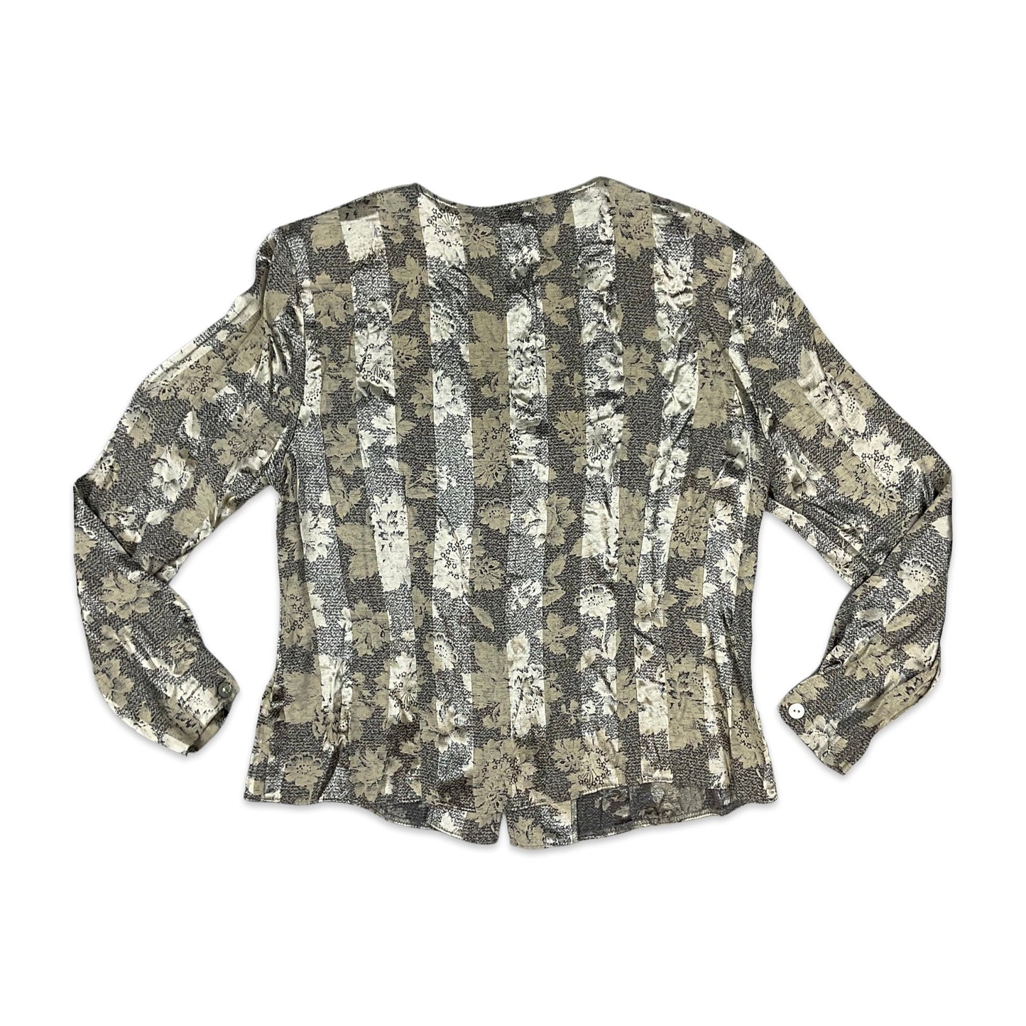 90s Vintage Floral Patterned Blouse 14