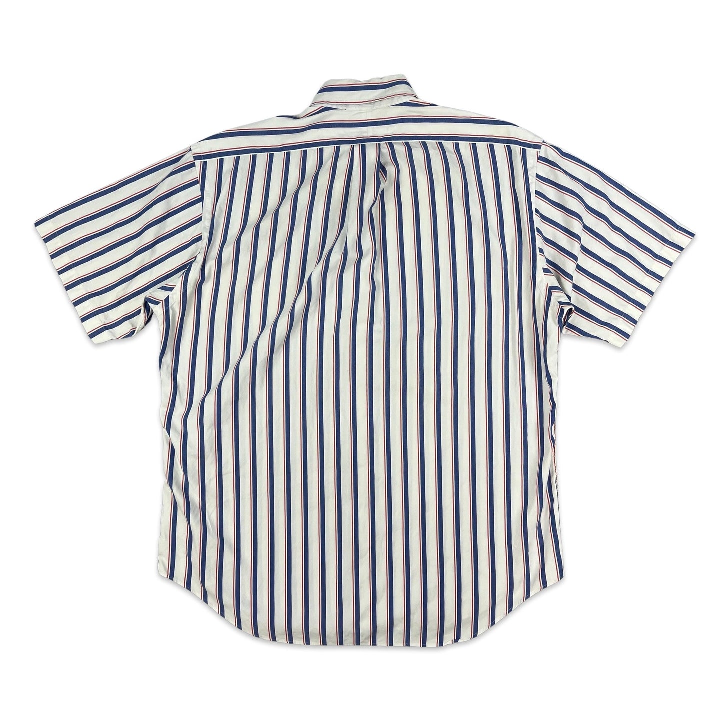 00s Vintage Ralph Lauren Stripe Shirt White Blue Red M L XL
