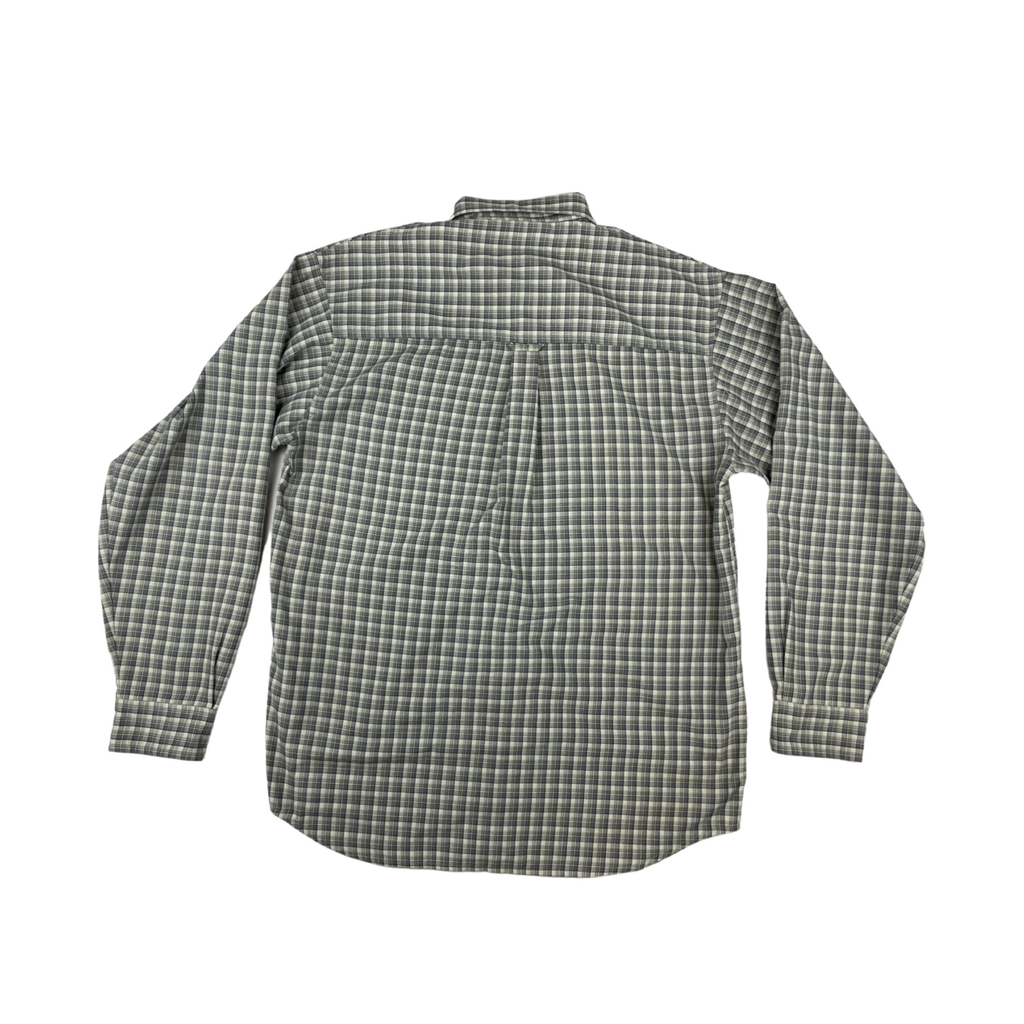 Vintage Columbia Blue and Brown Plaid Flannel Shirt XXL