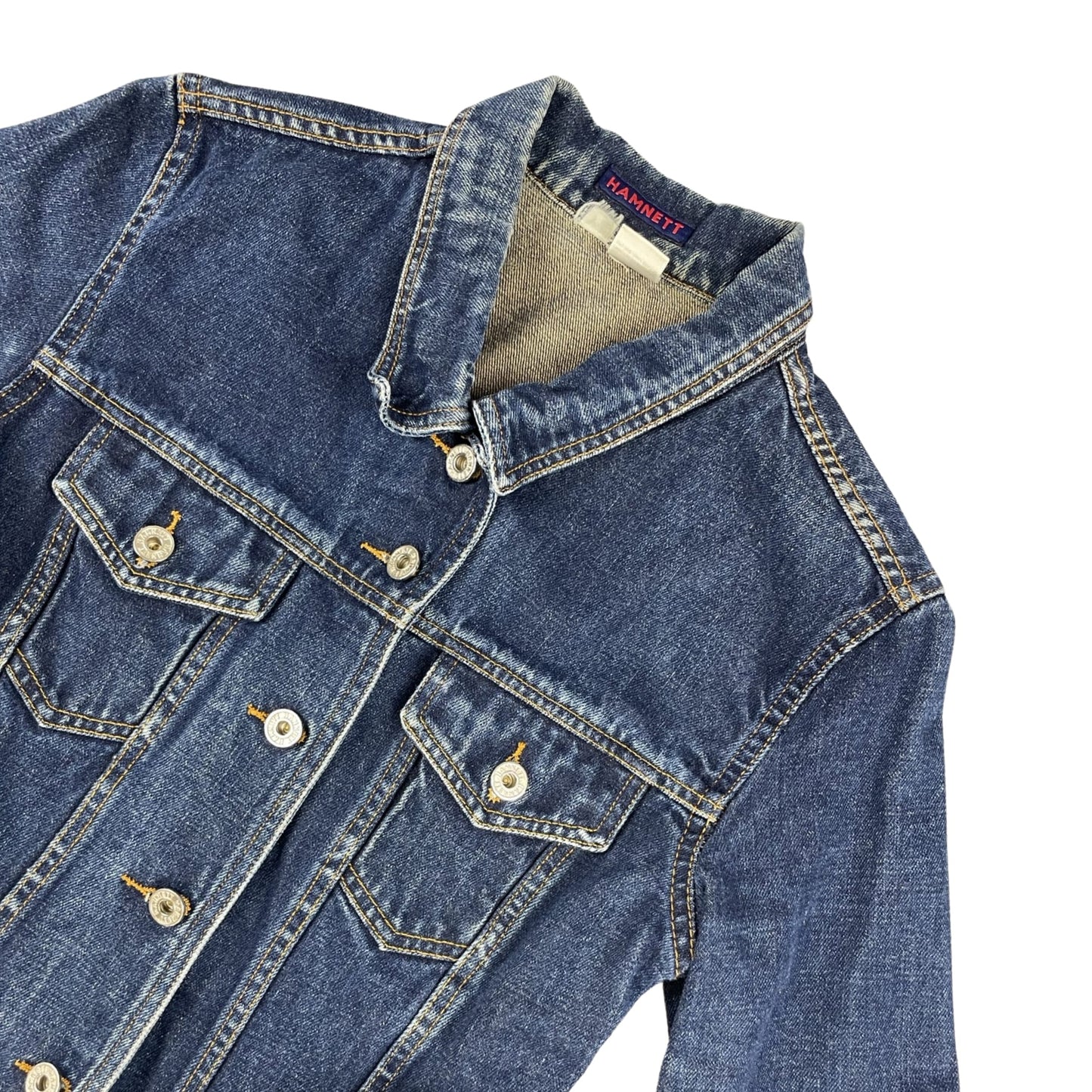 Vintage Ladies Denim Jacket Dark Blue 8