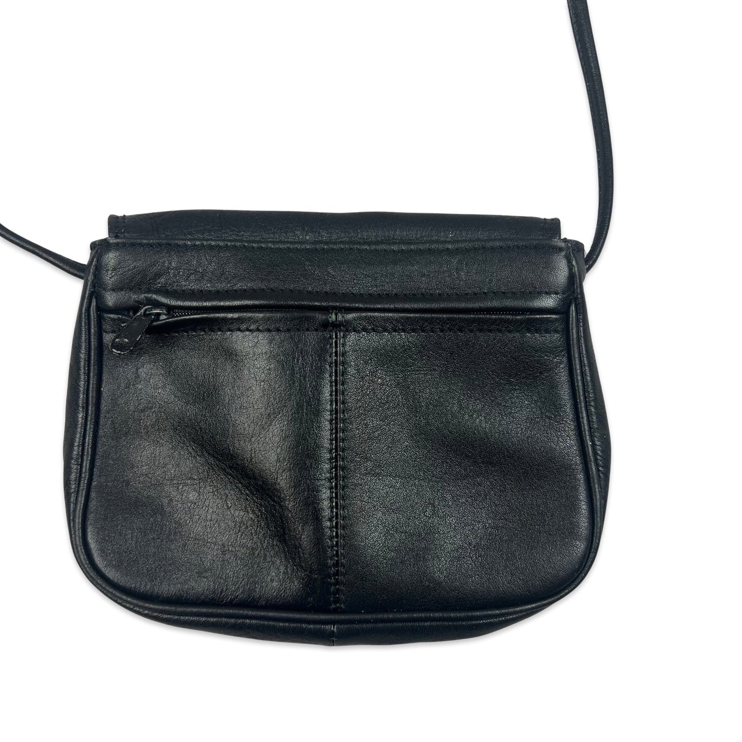 Vintage 90s Black Mini Shoulder Handbag