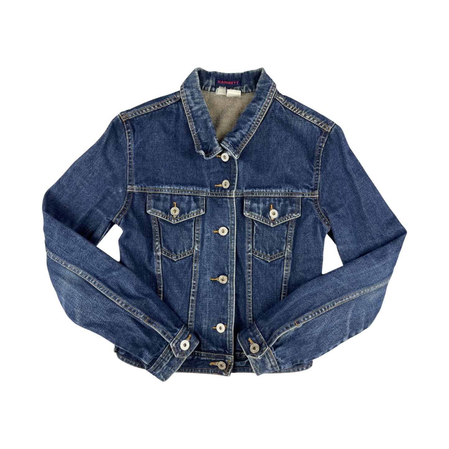 Vintage Ladies Denim Jacket Dark Blue 8