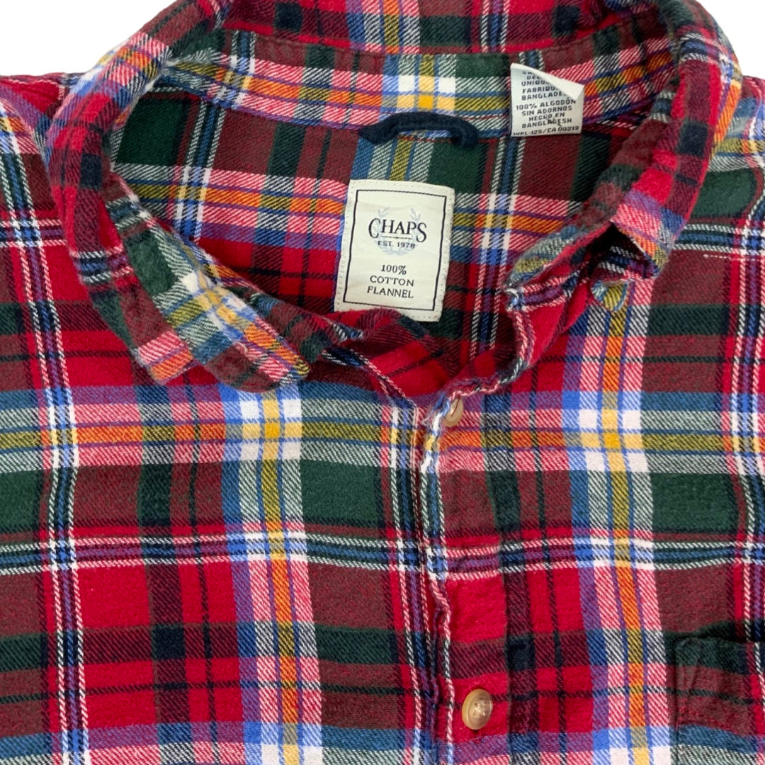Vintage Ralph Lauren Chaps Plaid Flannel Shirt XL