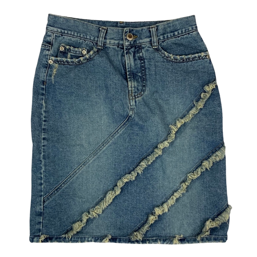 Vintage 80s 90s Lee Denim Blue Mini Skirt 10