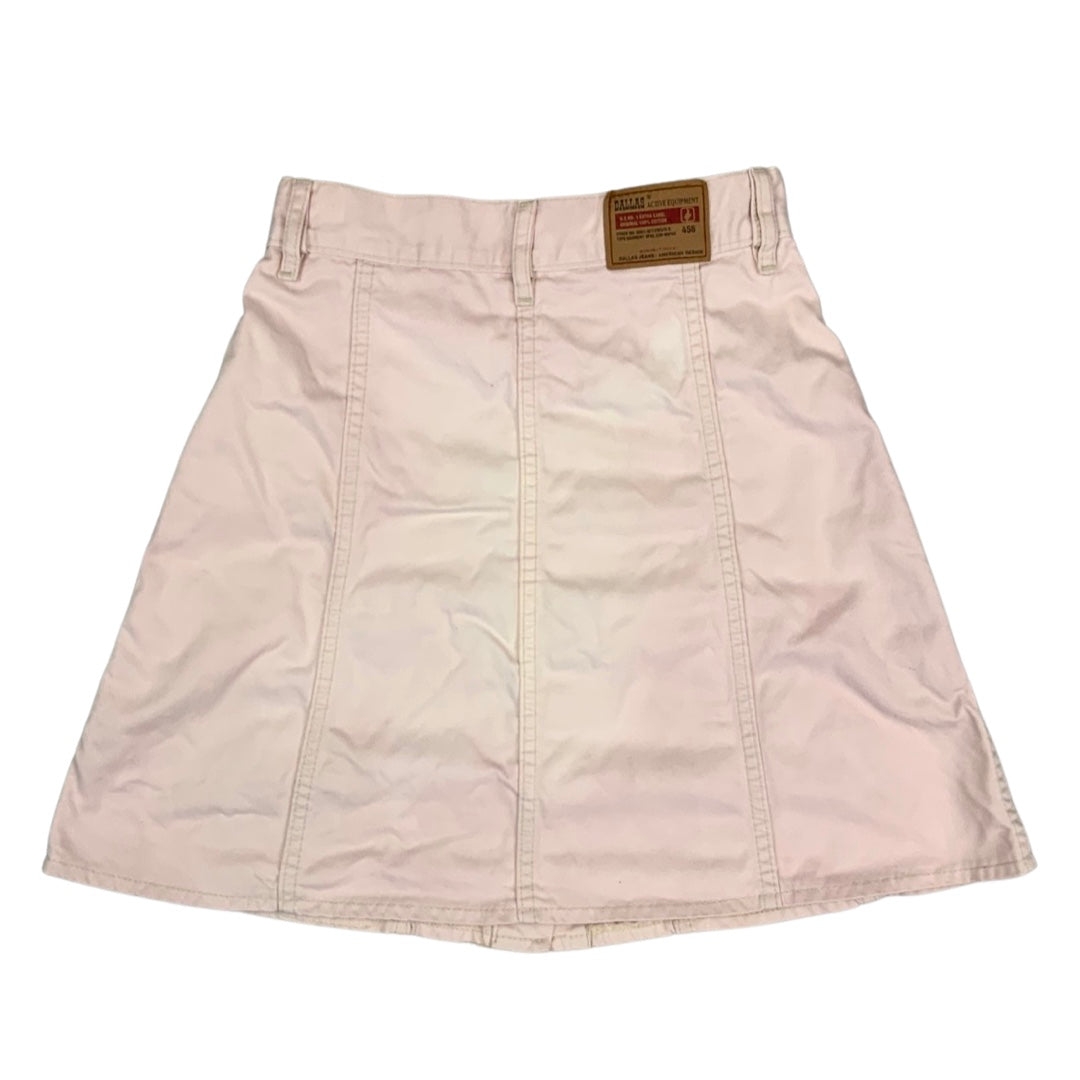 Vintage Dallas Button-down Pink Denim Mini Skirt 4
