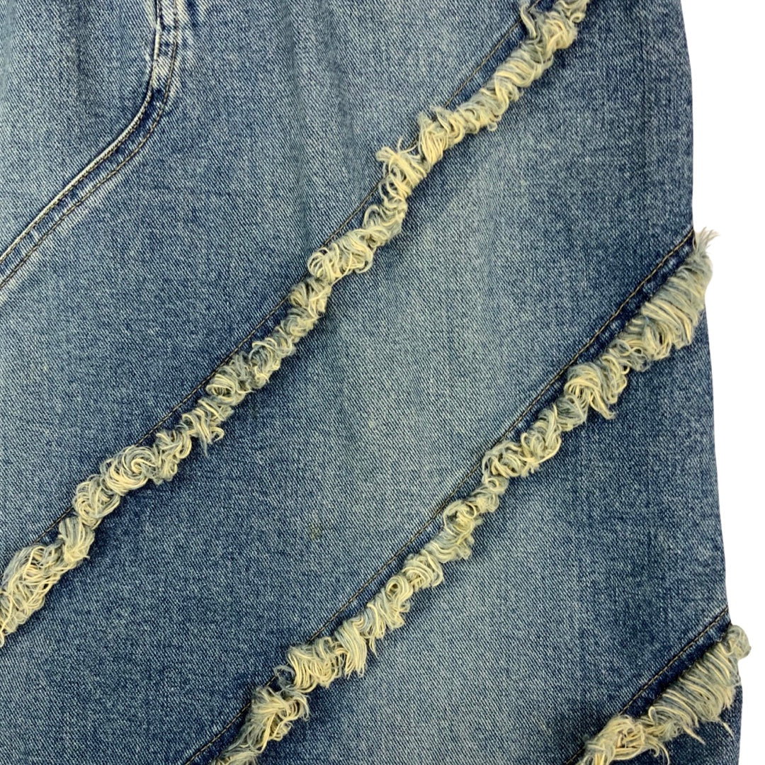 Vintage 80s 90s Lee Denim Blue Mini Skirt 10