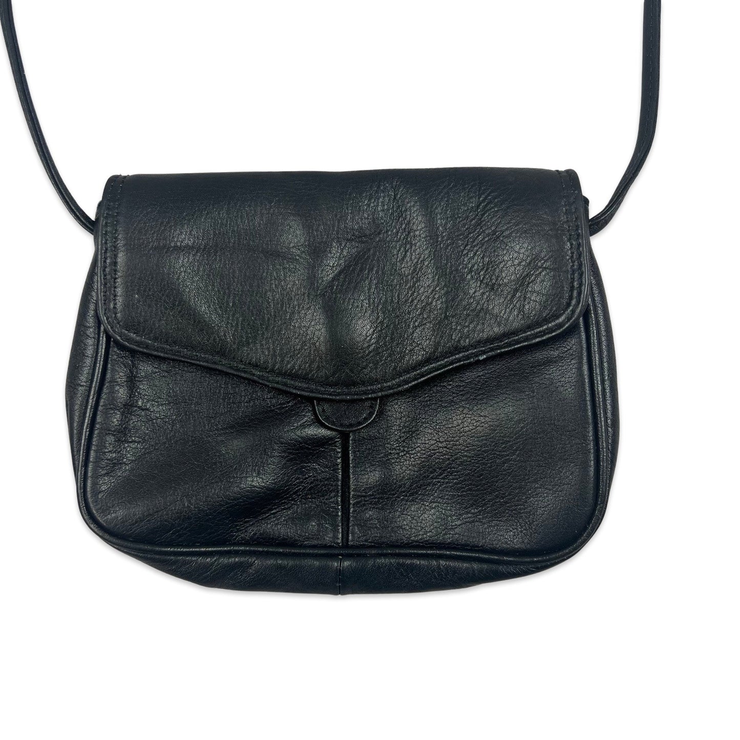 Vintage 90s Black Mini Shoulder Handbag