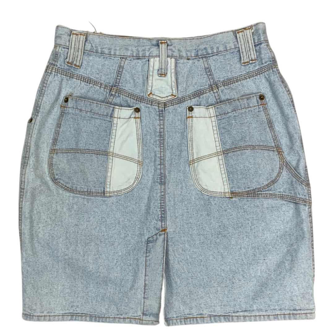 Vintage 90s Blue Denim Mini Skirt 14