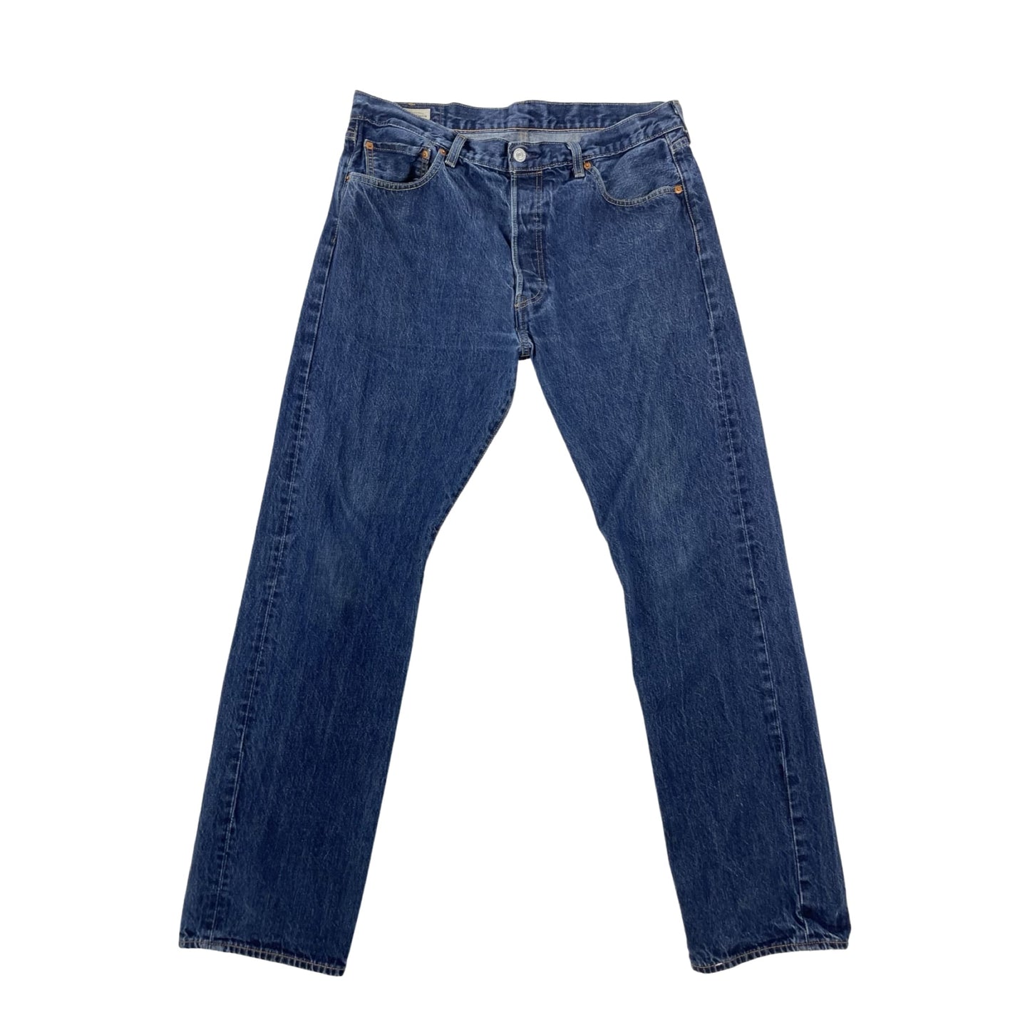 Vintage Levi’s ‘Big E’ 501 Straight Leg Jeans Mid Blue W34L31
