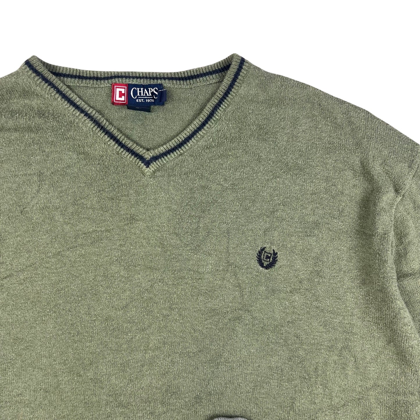 90s 00s Vintage Ralph Lauren Knit Jumper Green XL 2XL 3XL