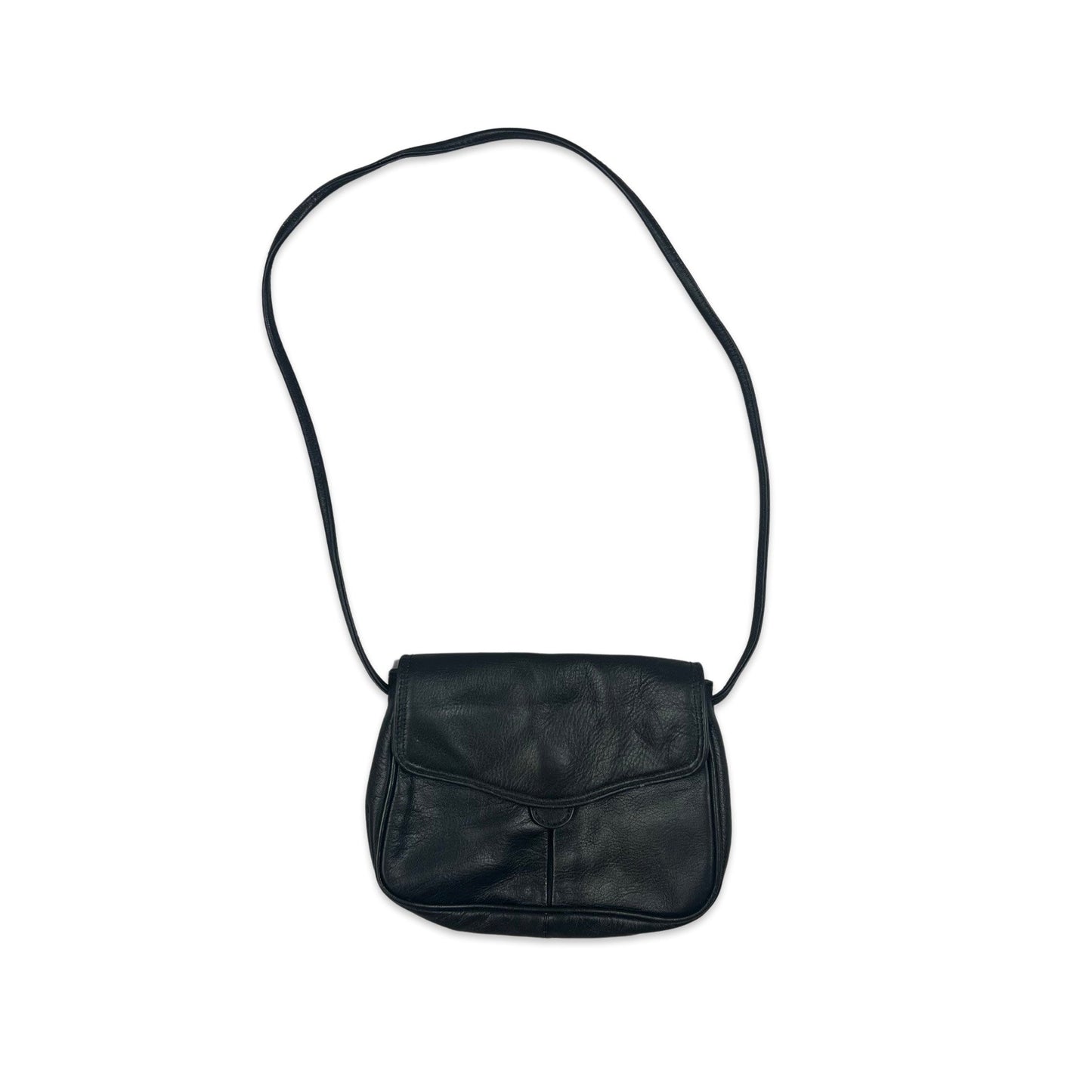 Vintage 90s Black Mini Shoulder Handbag