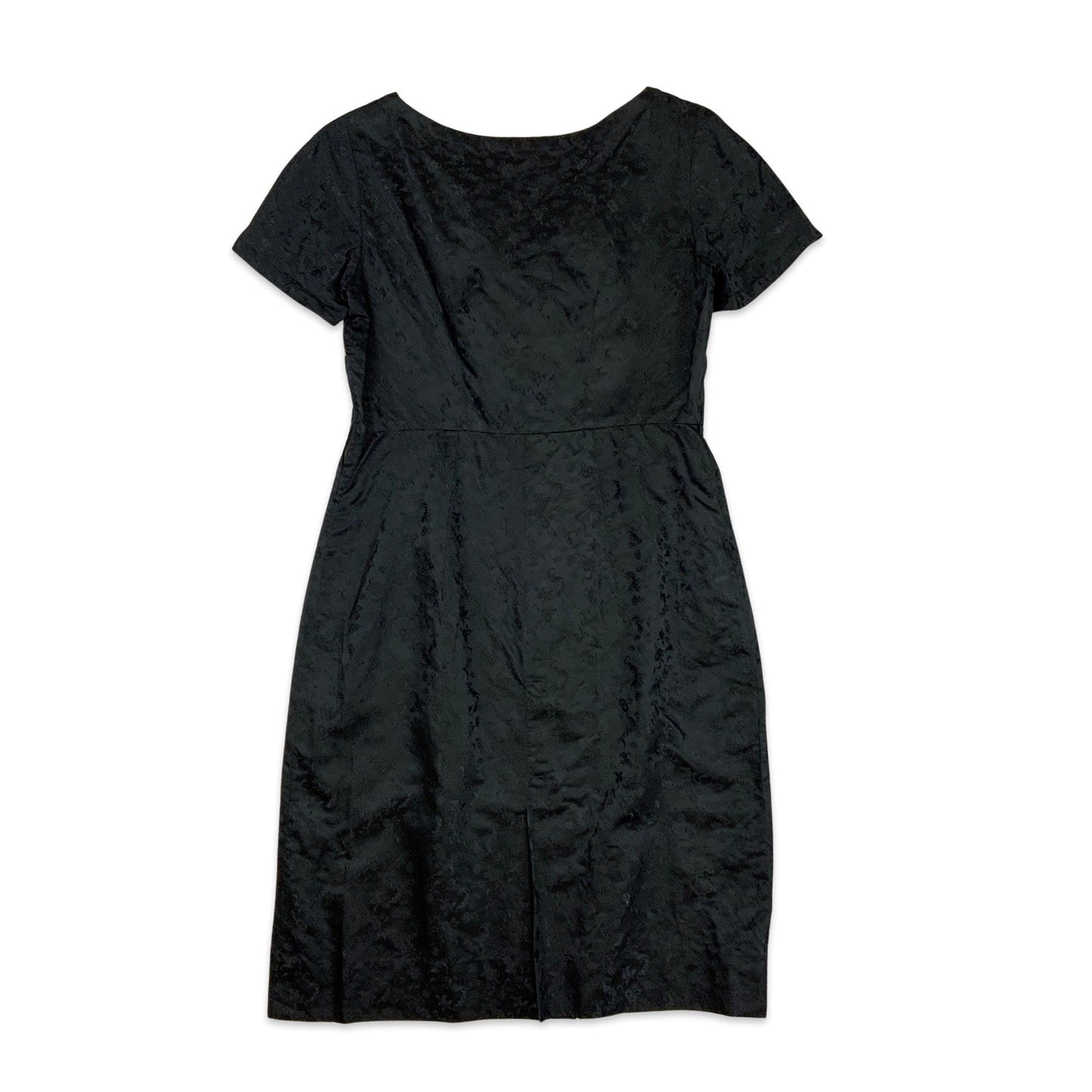 60s Vintage A Line Black White Dress 8 10 12